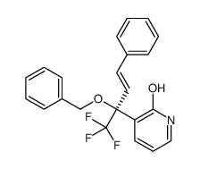 3-[(E,2S)-1,1,1-trifluoro-4-phenyl-2-phenylmethoxybut-3-en-2-yl]-1H-pyridin-2-one Structure