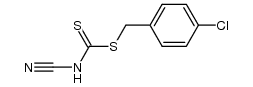 cyano-dithiocarbamic acid 4-chloro-benzyl ester Structure