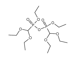 bis-diethoxymethyl-diphosphonic acid diethyl ester Structure