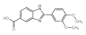 2-(3,4-Dimethoxyphenyl)-1H-benzimidazole-5-carboxylic acid Structure