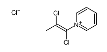 1-(1,2-dichloroprop-1-enyl)pyridin-1-ium,chloride Structure