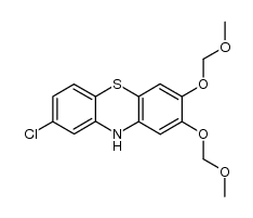 8-chloro-2,3-bis-methoxymethoxy-10H-phenothiazine结构式
