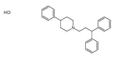 (Diphenyl-3,3 propyl)-1 phenyl-4 piperidine chlorhydrate [French]结构式