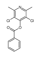 4-benzoyloxy-3,5-dichloro-2,6-dimethyl-pyridine Structure