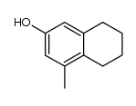 5,6,7,8-tetrahydro-4-methyl-2-naphthalenol Structure