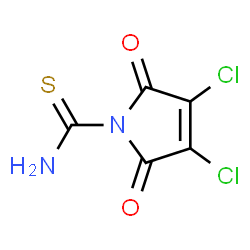 1H-Pyrrole-1-carbothioamide,3,4-dichloro-2,5-dihydro-2,5-dioxo- Structure