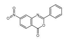 7-nitro-2-phenyl-4H-3,1-benzoxazin-4-one结构式