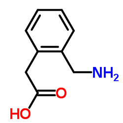 [2-(Aminomethyl)phenyl]acetic acid structure