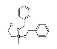 bis(benzyloxy)(2-chloroethyl)methylsilane Structure