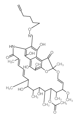 Rifamycin,3-[[(5-hexenyloxy)imino]methyl]- structure