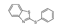2-phenylsulfanyl-1,3-benzothiazole结构式
