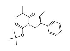 (S)-N-Boc-N-(2-phenylbutyl)-isobutyramide Structure