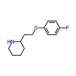 2-[2-(4-Fluorophenoxy)ethyl]piperidine结构式