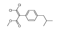 methyl 3,3-dichloro-2-(4-isobutylphenyl)acrylate Structure