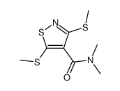 3,5-bis-methylsulfanyl-isothiazole-4-carboxylic acid dimethylamide Structure