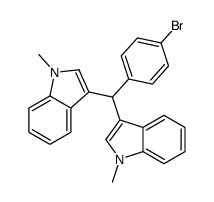 3-[(4-bromophenyl)-(1-methylindol-3-yl)methyl]-1-methylindole结构式