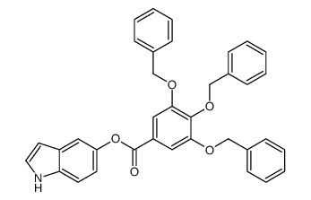 1H-indol-5-yl 3,4,5-tris(phenylmethoxy)benzoate Structure