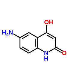 6-Amino-4-hydroxy-2(1H)-quinolinone结构式