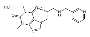 7-[2-hydroxy-3-(pyridin-3-ylmethylamino)propyl]-1,3-dimethylpurine-2,6-dione,hydrochloride结构式