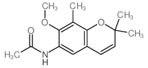 N-(7-methoxy-2,2,8-trimethyl-chromen-6-yl)acetamide Structure