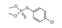 Dithiophosphoric acid S-(4-chlorophenyl)O,O-dimethyl ester结构式