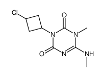 3-(3-chloro-cyclobutyl)-1-methyl-6-methylamino-1H-[1,3,5]triazine-2,4-dione结构式