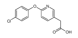 2-[6-(4-chlorophenoxy)pyridin-3-yl]acetic acid结构式