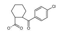 TRANS-2-(P-CHLOROBENZOYL)-1-CYCLOHEXANECARBOXYLIC ACID, Structure