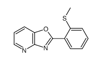 2-(2-methylsulfanylphenyl)-[1,3]oxazolo[4,5-b]pyridine结构式