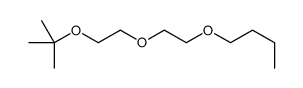 1-[2-[2-[(2-methylpropan-2-yl)oxy]ethoxy]ethoxy]butane结构式