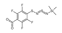 1-(4-nitro-2,3,5,6-tetrafluorophenyl)-4-trimethylsilyl-2,4-diaza-1,3-dithia-2,3-butadiene Structure