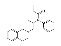 N-[1-(3,4-dihydro-1H-isoquinolin-2-yl)propan-2-yl]-N-pyridin-2-ylpropanamide结构式