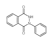 1,4-Phthalazinedione,2,3-dihydro-2-phenyl- Structure