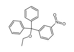 (ethoxy(3-nitrophenyl)methylene)dibenzene结构式