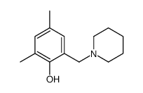 2,4-dimethyl-6-(piperidin-1-ylmethyl)phenol Structure