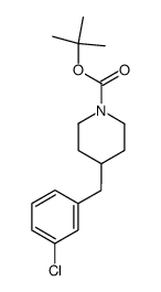 tert-butyl 4-(3-chlorobenzyl)piperidine-1-carboxylate结构式