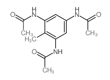 N-(3,5-diacetamido-2-methyl-phenyl)acetamide structure