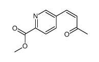 methyl 5-(3-oxobut-1-enyl)pyridine-2-carboxylate结构式
