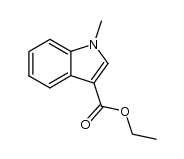 Indole-3-carboxylic acid, 1-methyl-, ethyl ester structure