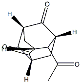 4-Acetyltricyclo[3.3.1.13,7]decane-2,6-dione结构式