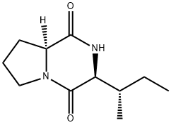 (3R,8aS)-3-(butan-2-yl)-hexahydropyrrolo[1,2-a]pyrazine-1,4-dione structure