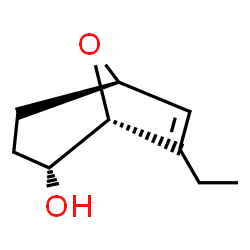 8-Oxabicyclo[3.2.1]oct-6-en-2-ol, 7-ethyl-, (1R,2R,5R)-rel- (9CI) structure