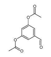(3-acetyloxy-5-formylphenyl) acetate Structure