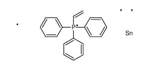 triphenyl(2-trimethylstannylethylidene)-λ5-phosphane Structure