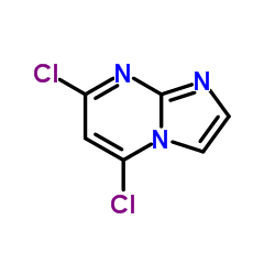 5,7-二氯咪唑并[1,2-A]嘧啶结构式