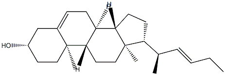 (22E)-26,27-Dinorcholesta-5,22-dien-3β-ol结构式