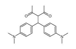 3-[bis[4-(dimethylamino)phenyl]methyl]pentane-2,4-dione Structure