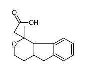 2-(1-methyl-4,5-dihydro-3H-indeno[1,2-c]pyran-1-yl)acetic acid结构式