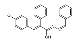 (Z)-N-[(E)-benzylideneamino]-3-(4-methoxyphenyl)-2-phenylprop-2-enamide Structure