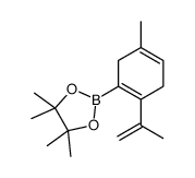 4,4,5,5-tetramethyl-2-(5-methyl-2-prop-1-en-2-ylcyclohexa-1,4-dien-1-yl)-1,3,2-dioxaborolane结构式
